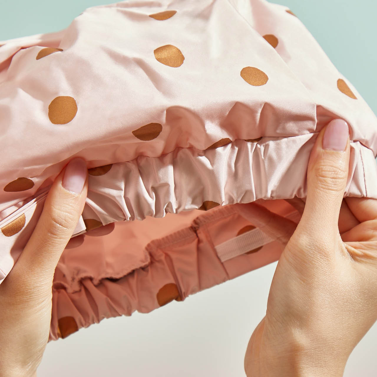 Blush Dot Shower Cap - Image 3