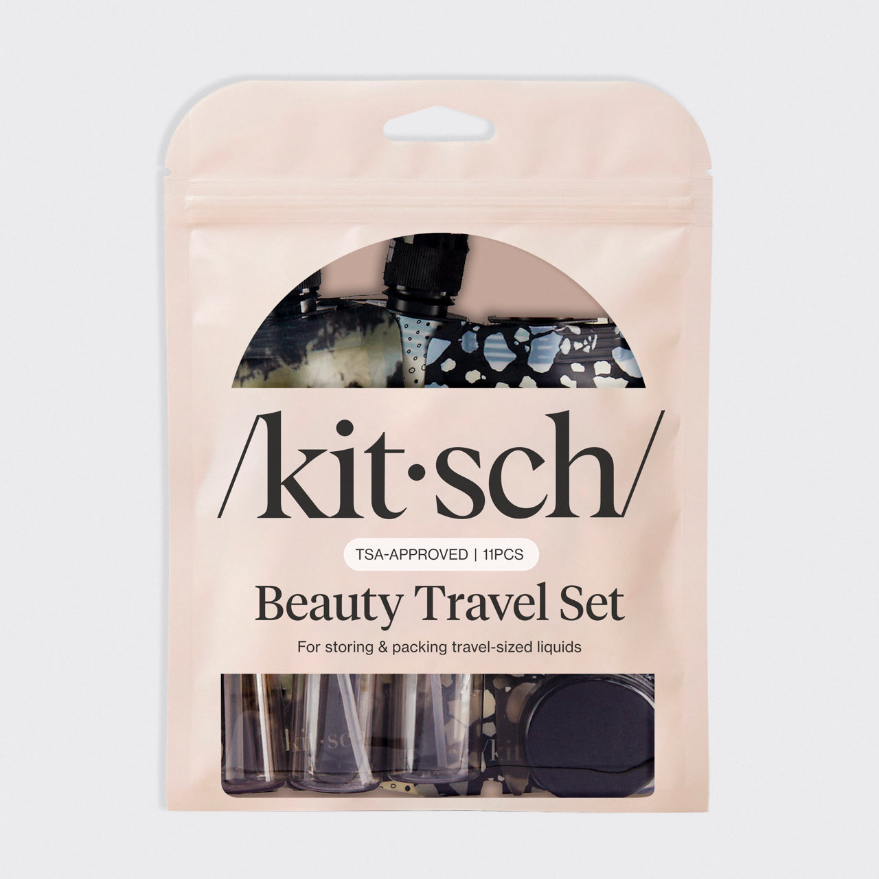 Black & Ivory Travel Bottles for Toiletries 11pc Set - Image 3
