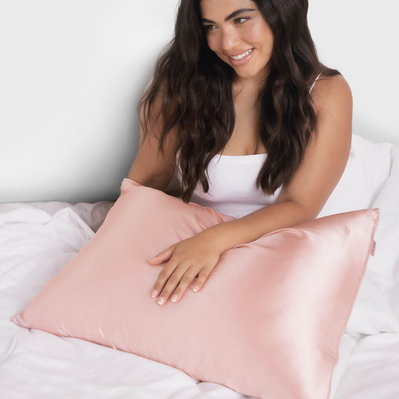 Satin Pillowcase in Blush - King - Image 5