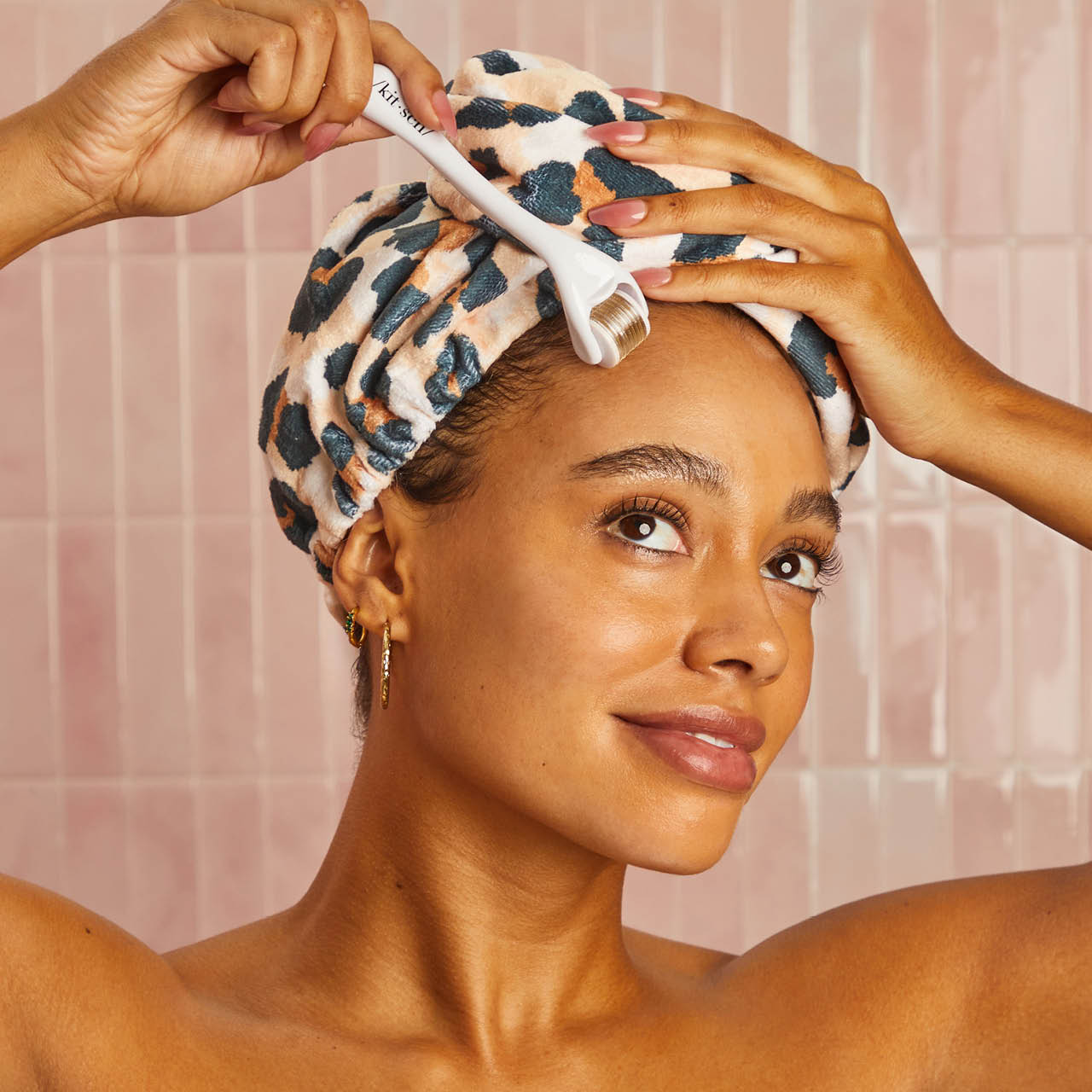 Microfiber Hair Towel - Leopard - Image 2