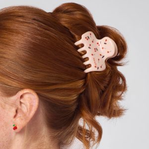 Alternative view of Cherry Print Cloud Claw Clip - Medium