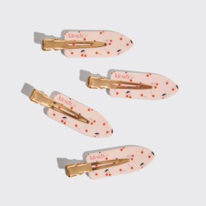 Alternative view of Cherry Print Creaseless Clips 4pc Set