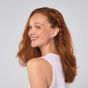Alternative view of Cherry Rhinestone Claw Clips 2pc Set - Mini