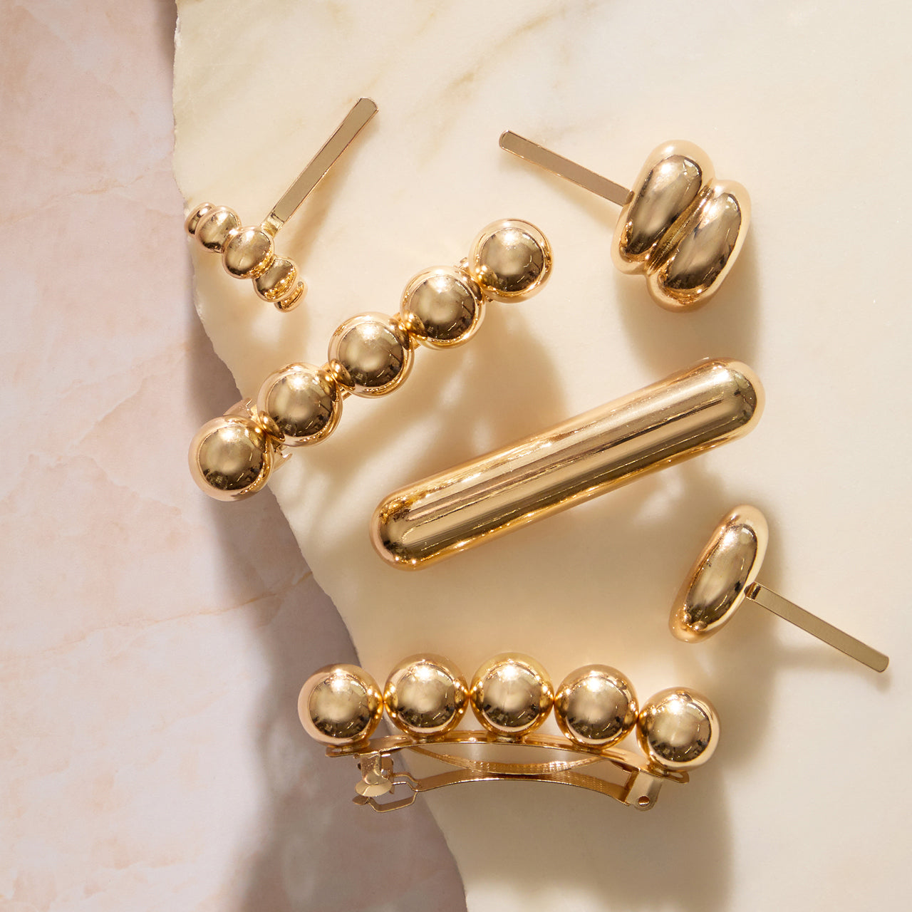 Gold Metal Barrettes - Image 4