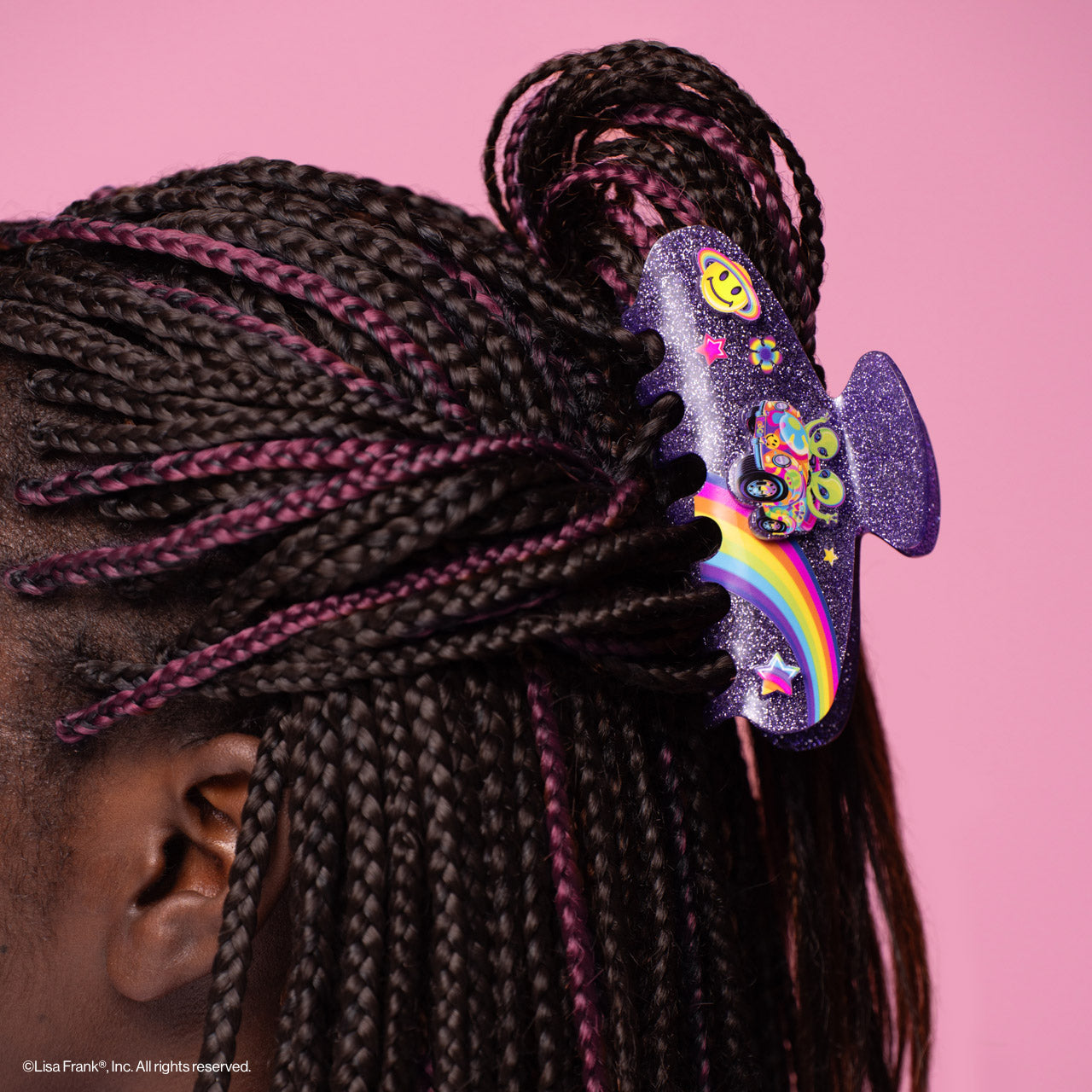 Lisa Frank x Kitsch Glitter Claw Clip in Zoomer? & Zorbit? - Image 3