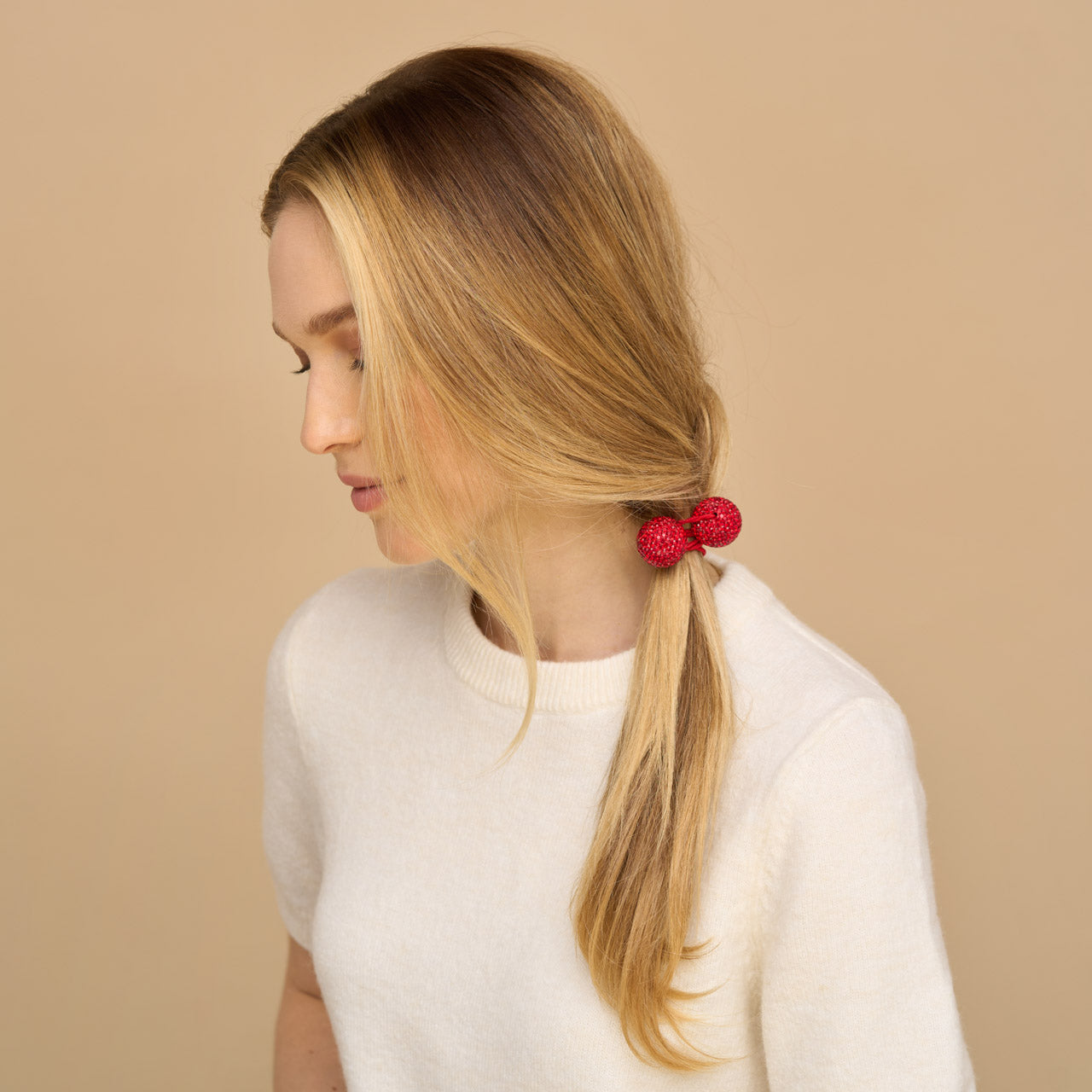 Red & Pink Bubble Hair Ties - Image 3