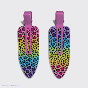 Alternative view of Lisa Frank x Kitsch XL Creaseless Clips in Rainbow Leopard