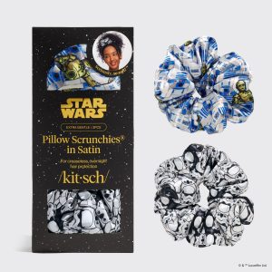 Star Wars™ & Kitsch Satin Pillow Scrunchies® in R2-D2 & Stormtroopers