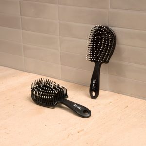 Alternative view of Black Detangling Flexi Brush - Mini