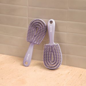 Alternative view of Soft Violet Detangling Flexi Brush - Mini