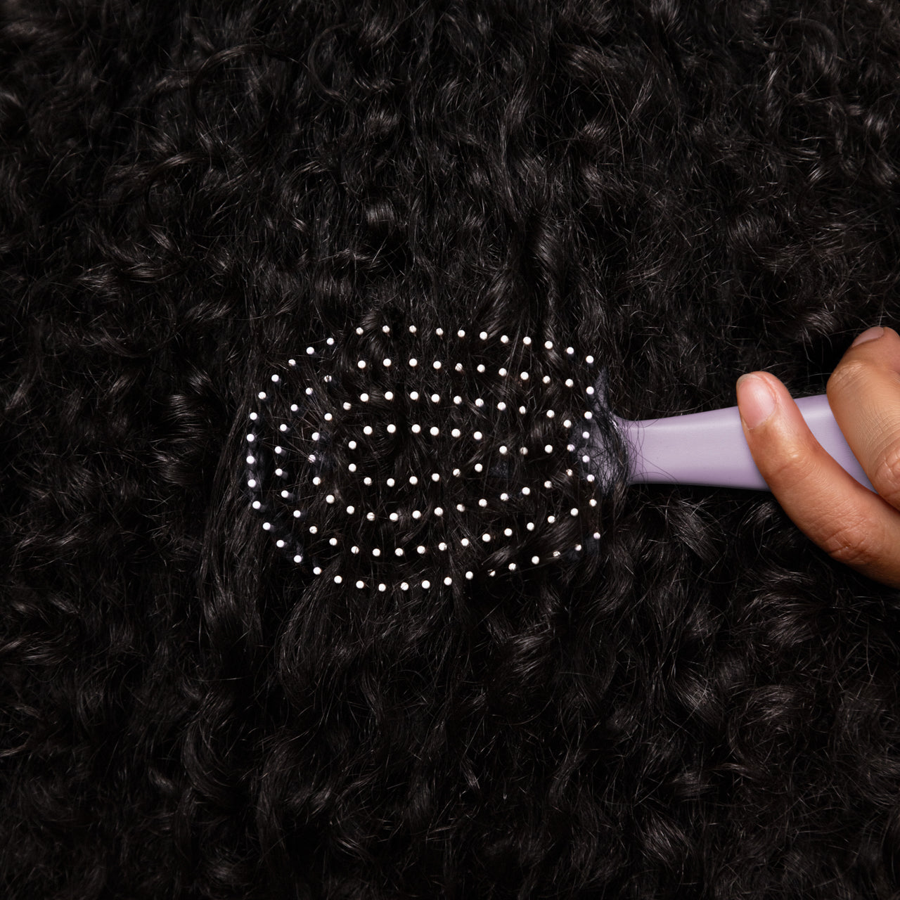 Soft Violet Detangling Flexi Brush - Mini - Image 3