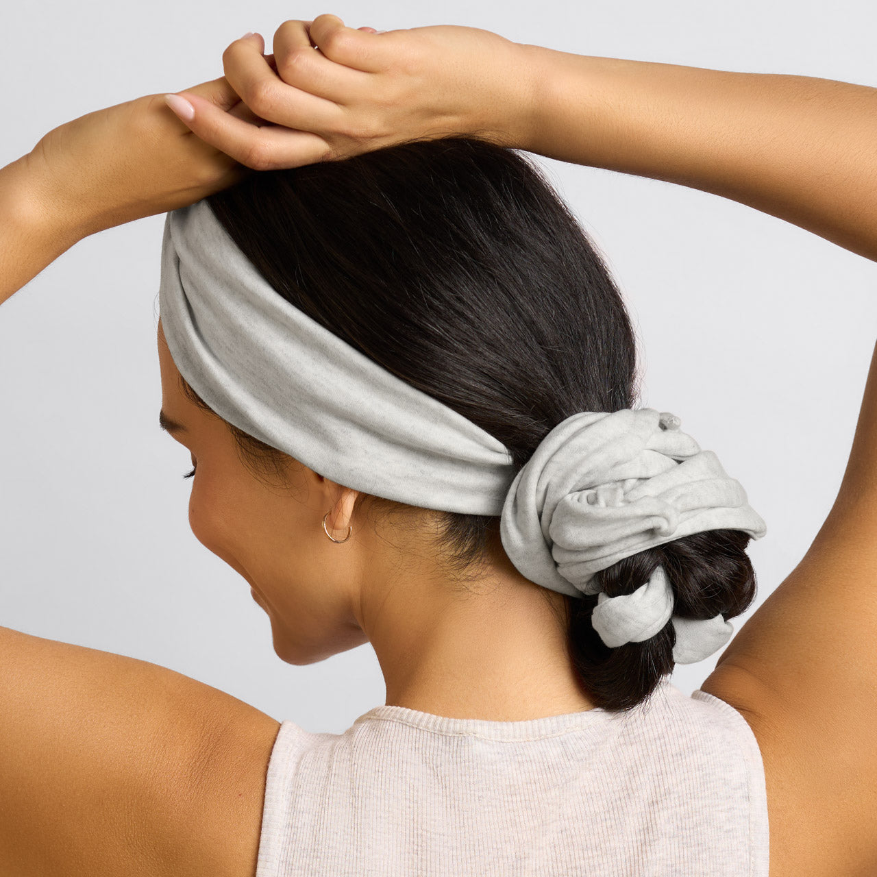 Heather Gray Set & Flow Active Curling Headband - Image 2