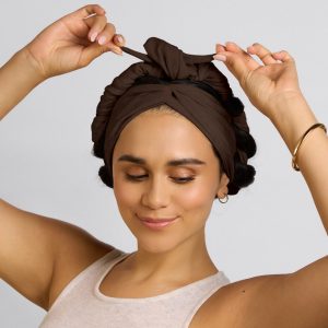 Alternative view of Chocolate Brown Set & Flow Active Curling Headband