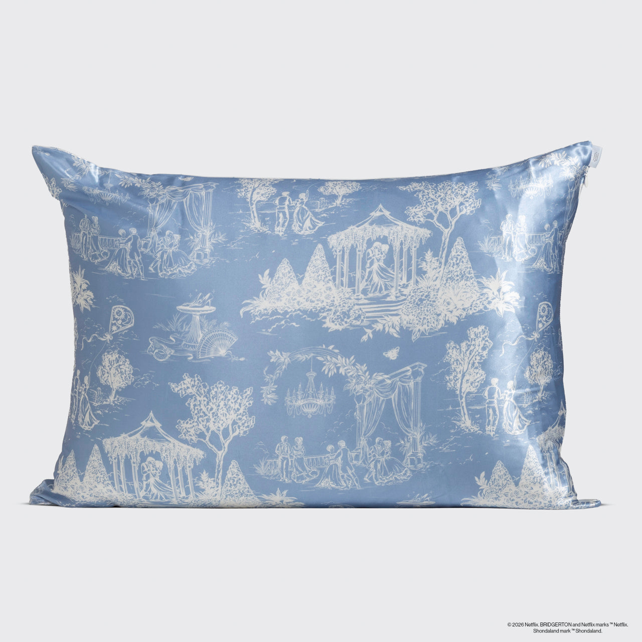 Bridgerton x Kitsch Satin Pillowcase in Garden Toile - Image 3
