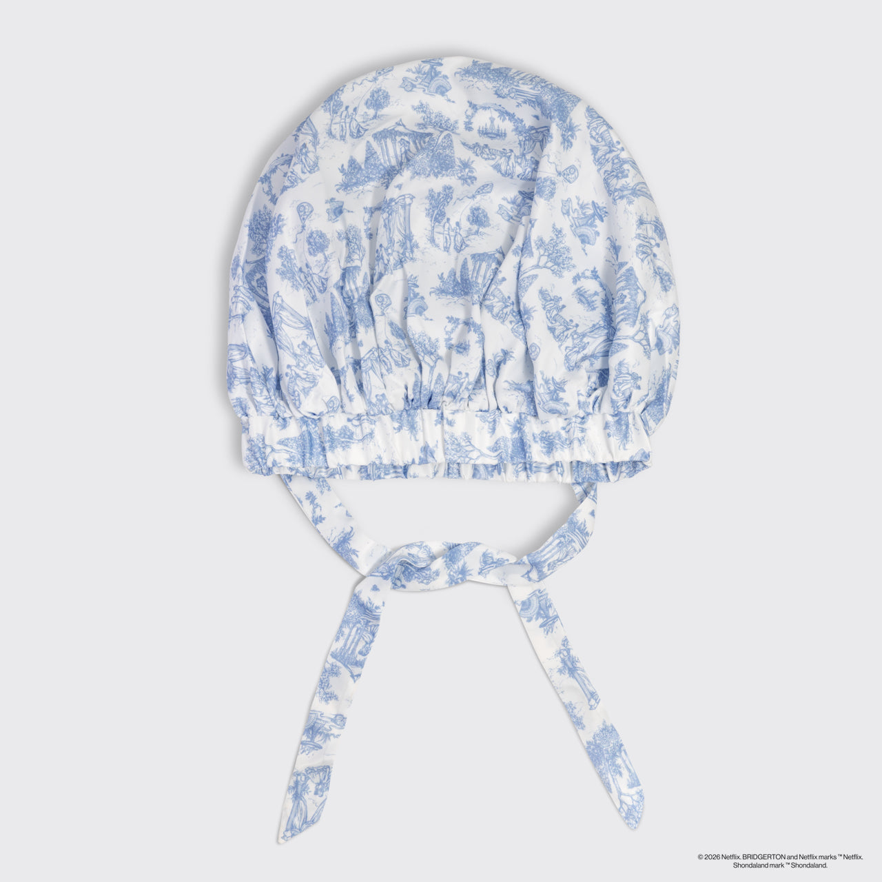 Bridgerton x Kitsch Breathable Satin Bonnet in Garden Toile - Image 5