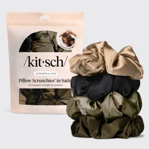 Black Satin Pillow Scrunchies®