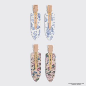 Alternative view of Bridgerton x Kitsch Creaseless Clips in Toile in Bloom