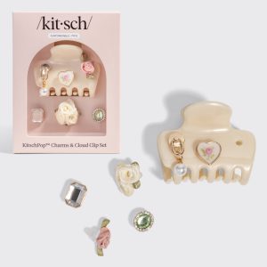 KitschPop?? Cloud Clip & Charms in Pearlized Cream