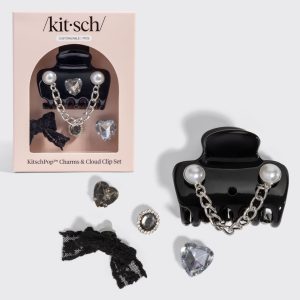KitschPop?? Cloud Clip & Charms in Vintage Black