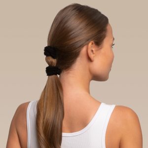 Alternative view of Black Petal Hair Elastics