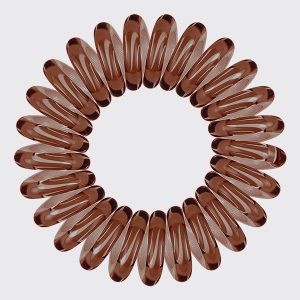 Alternative view of Brunette Spiral Hair Ties 8pc Set