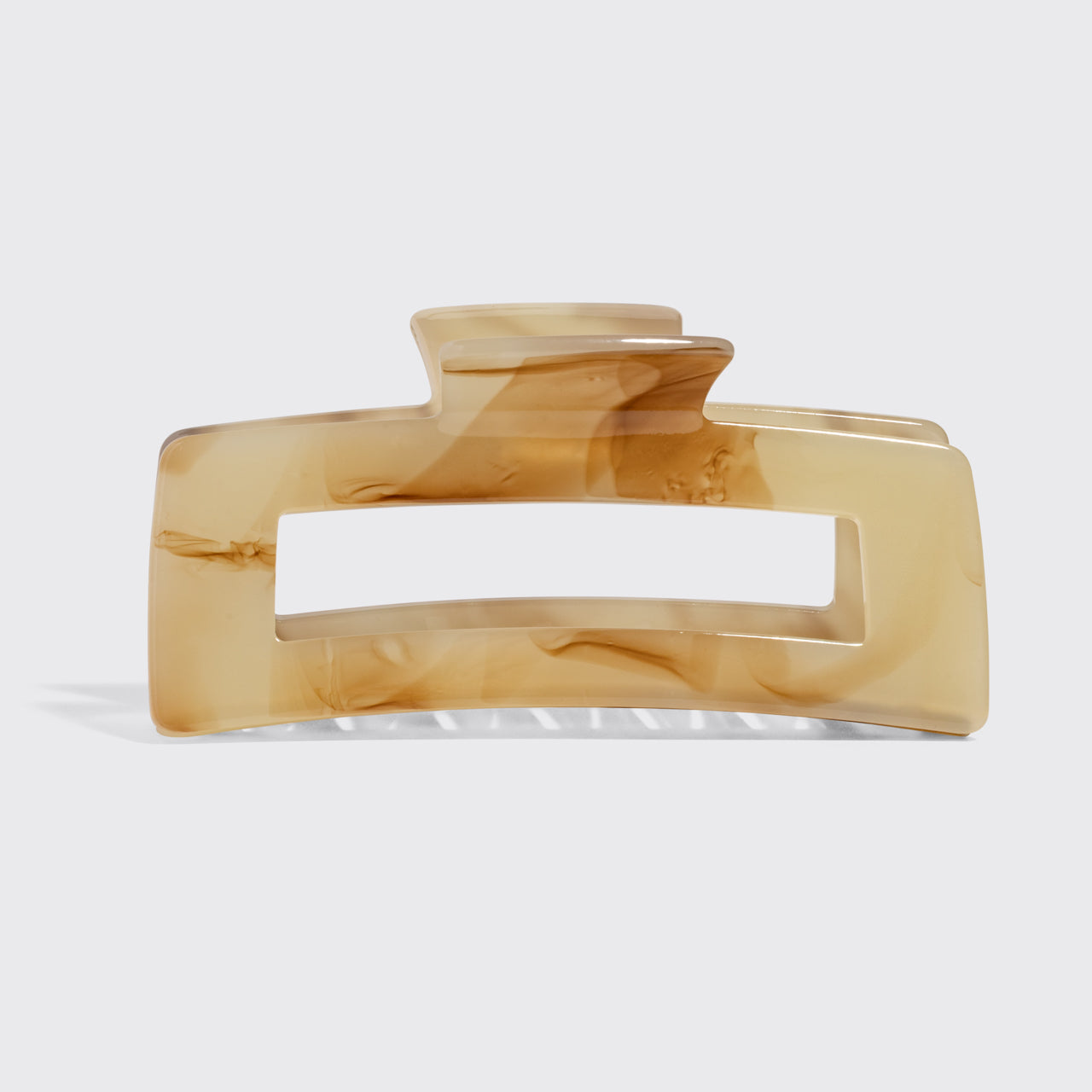 Chocolate Marble Open Shape Claw Clip - Jumbo - Image 3
