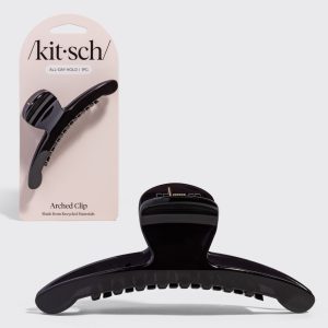Black Arched Claw Clip - Large