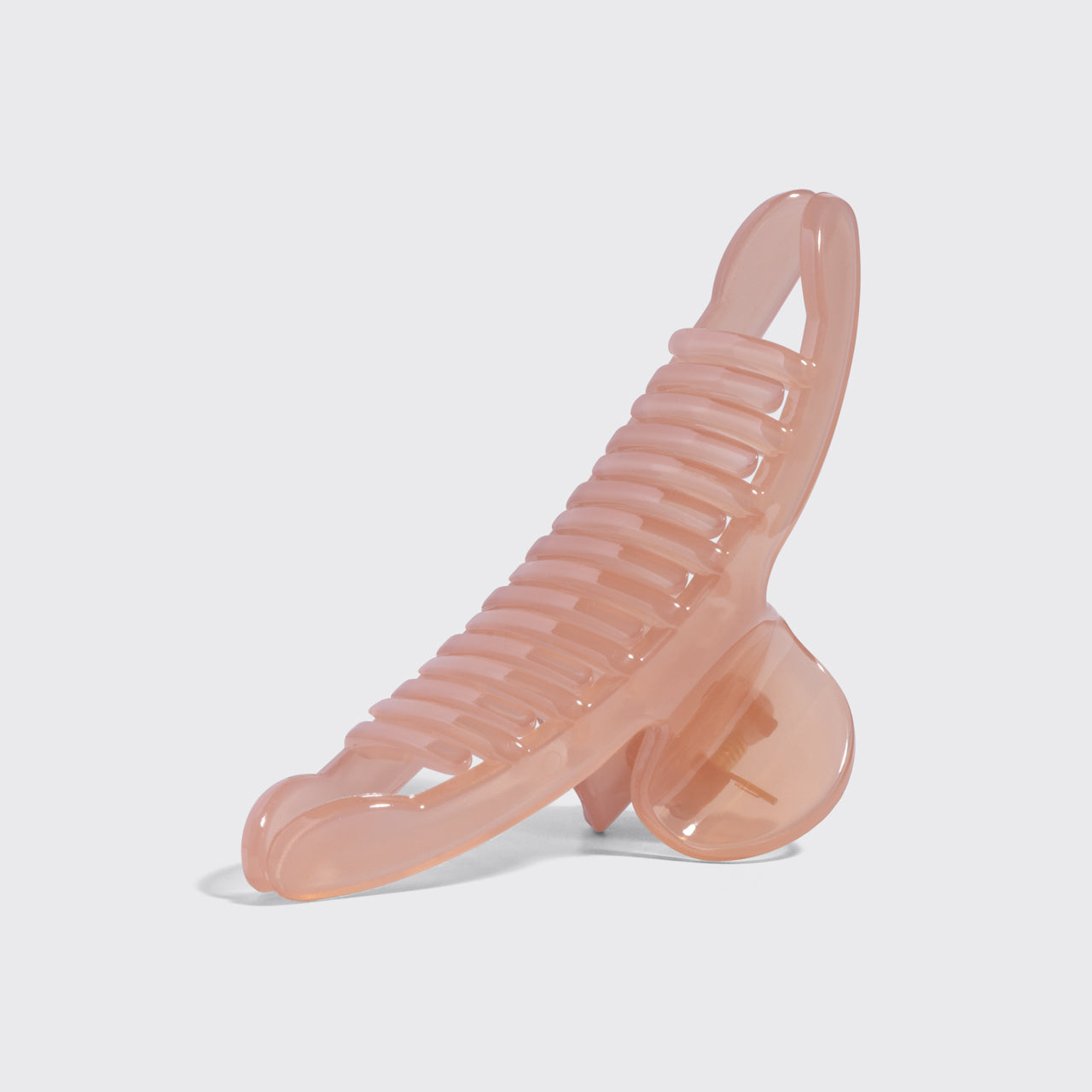 Soft Pink Arched Claw Clip - Large - Image 3