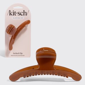 Mocha Arched Claw Clip - Large
