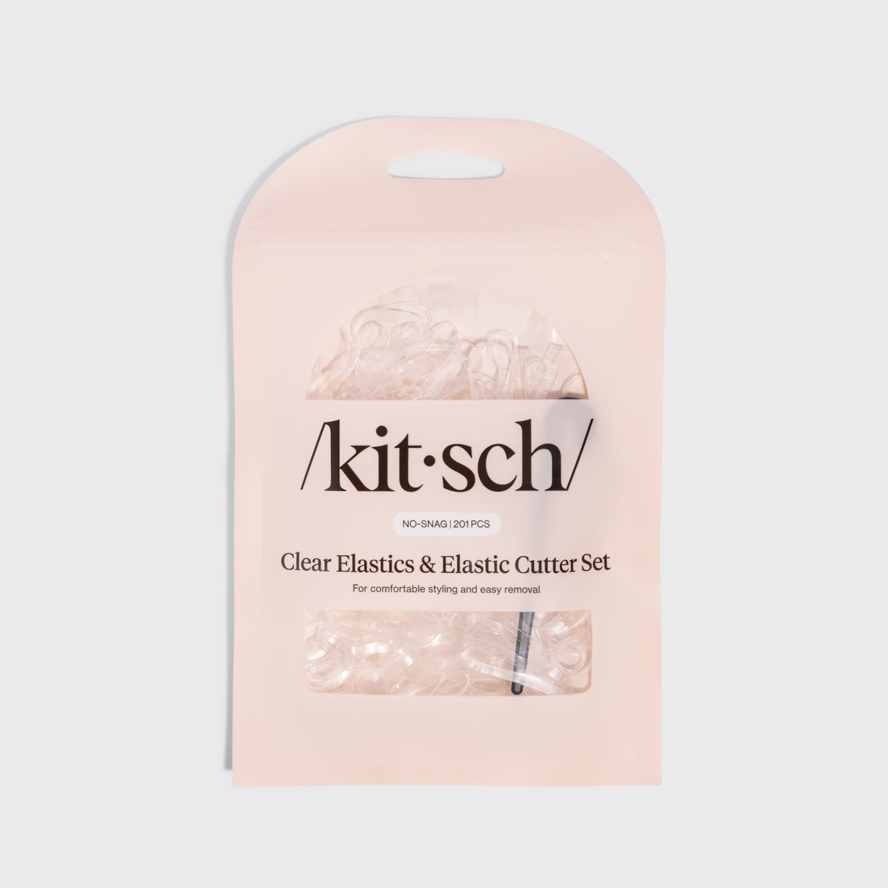 Clear & Black No-Snag Elastics 200pcs & Cutter Set - Image 2