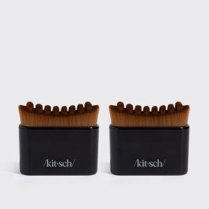 Black Lymphatic Contour Face Brush - 2 Pack