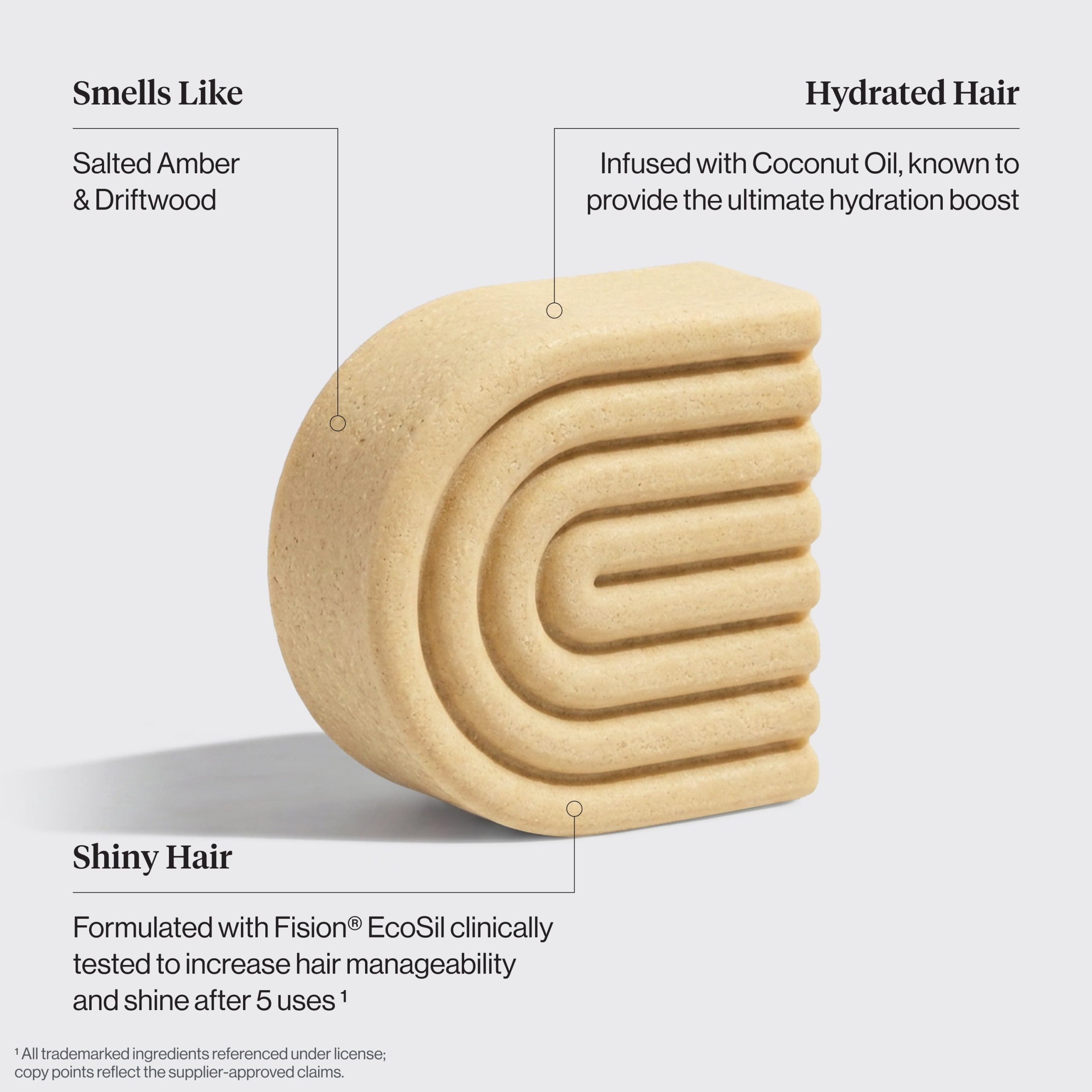 Coconut Oil Conditioner Bar for Dry Damaged Hair - Image 3