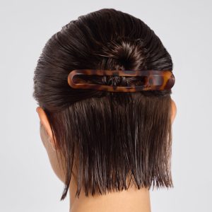 Alternative view of Black & Tort Curved Flat Lay Claw Clips 2pc Set
