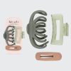Assorted Octopus Claw Clips 3pc Set