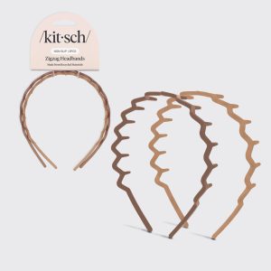 Neutral Zig Zag Headbands 2pc Set