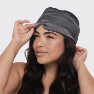 Alternative view of Charcoal Satin Pillow Eye Mask