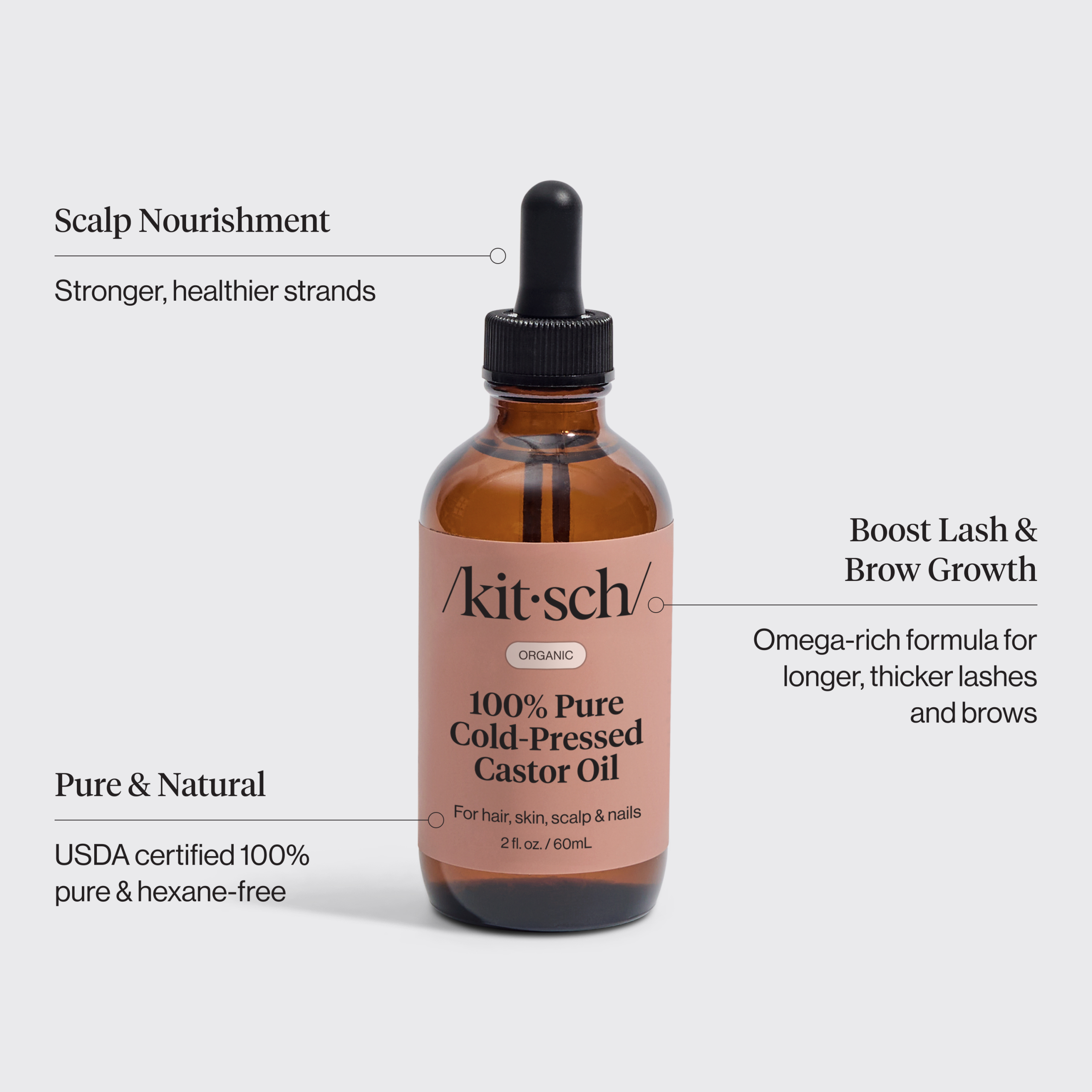 100% Castor Oil 2oz + FREE Eco-Friendly Dermaplaner - Image 3
