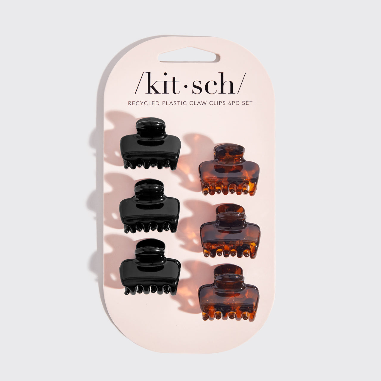 Black & Tort Cloud Claw Clips 6pc Set - Mini - Image 5