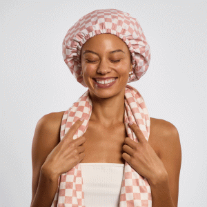 Alternative view of Flexi Shower Cap & XL Hair Towel 2pc Set