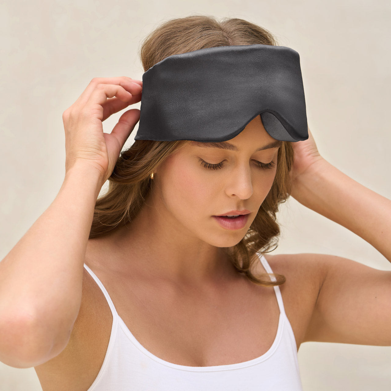 Charcoal Contour Pillow Eye Mask - Image 3