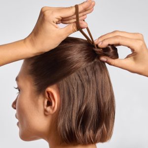 Alternative view of Rosewood Seamless Hair Elastics 8pc Set