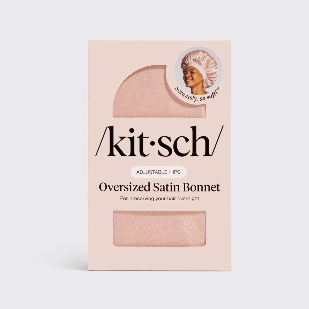 Blush Oversized Satin Bonnet - Image 4