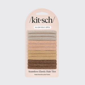 Alternative view of Neutral Glitter Elastics 12pc Set