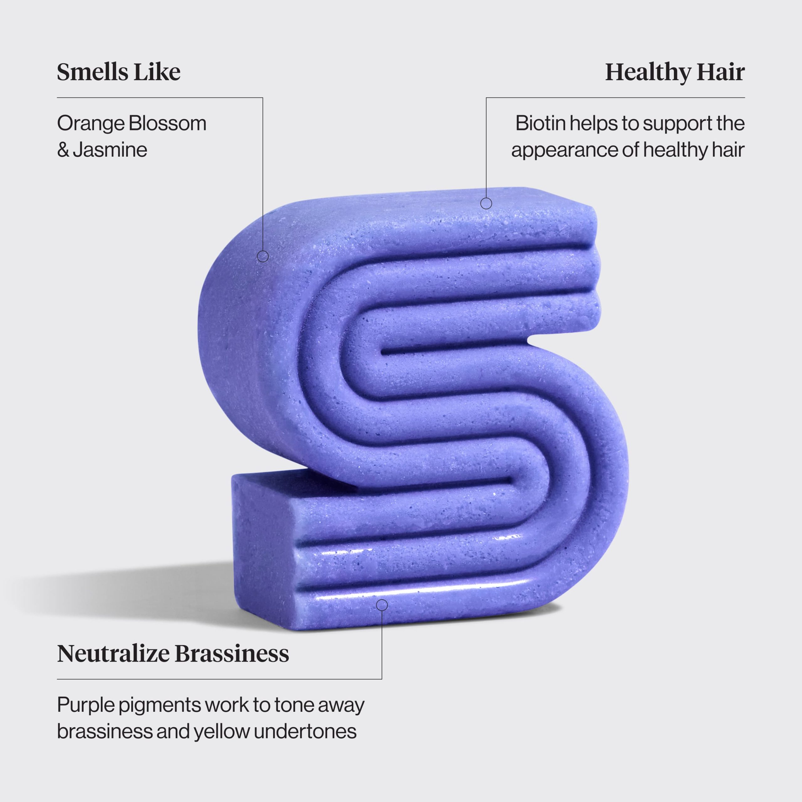 Purple Toning Shampoo Bar for Color Treated & Grey Hair - Image 3