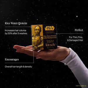 Alternative view of Star Wars™ & Kitsch Rice Water Protein Strengthening Solid Shampoo - C-3PO