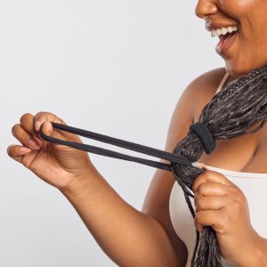 Alternative view of Black Thick Elastics 6pc Set
