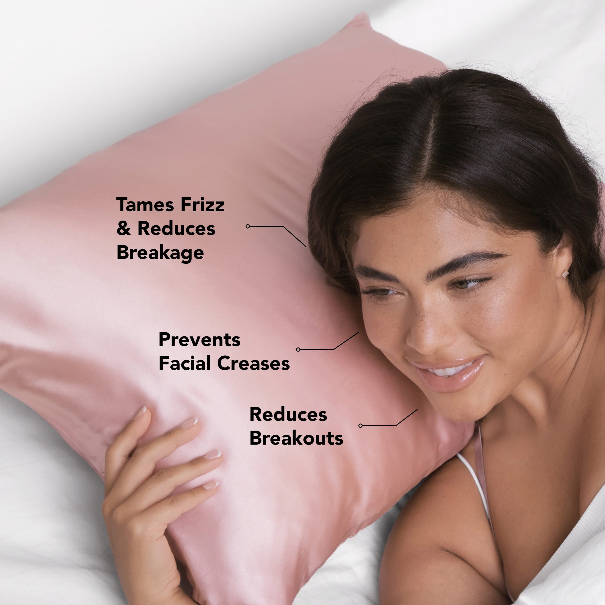 Satin Pillowcase in Blush - Image 3